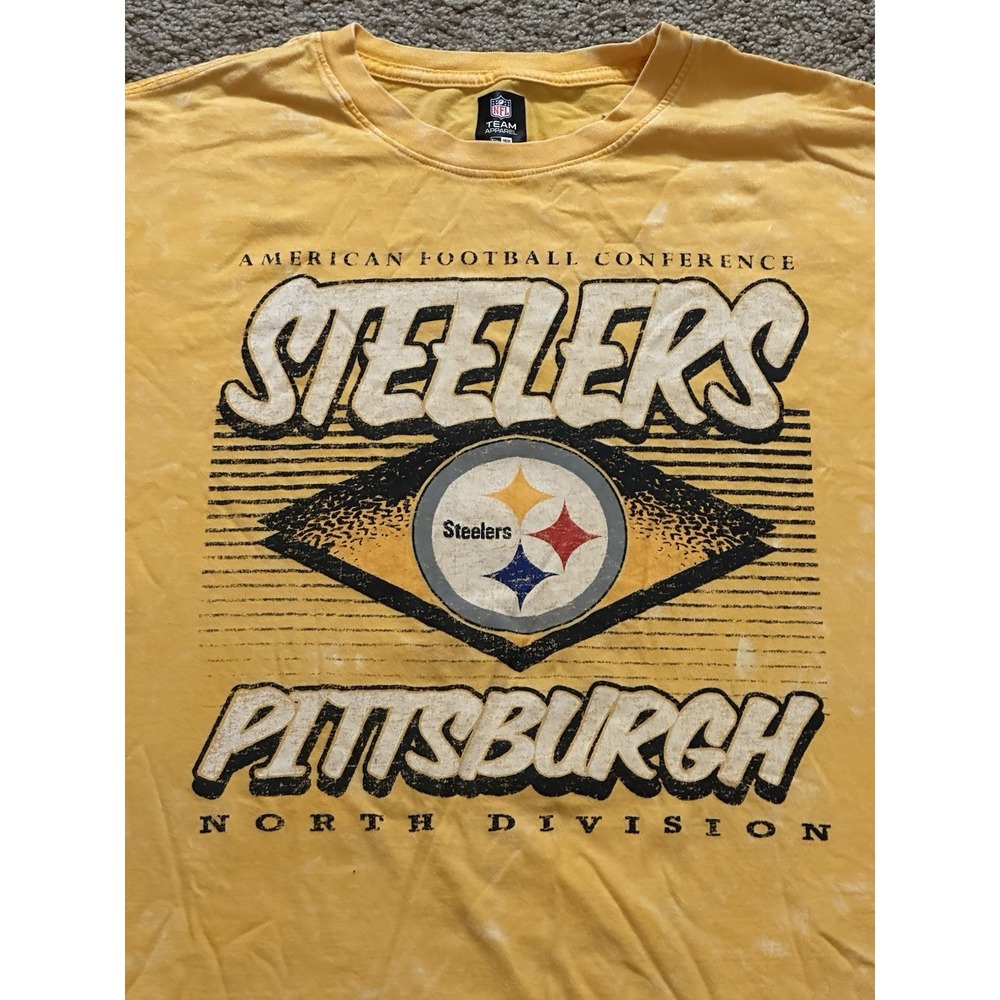 Men's NFL Team Apparel Pittsburgh Steelers Short Sleeve Shirt - Small - Picture 3 of 4